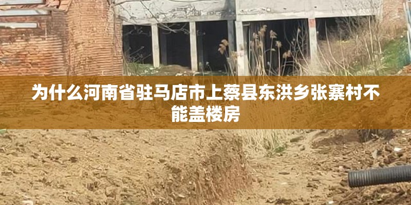 为什么河南省驻马店市上蔡县东洪乡张寨村不能盖楼房