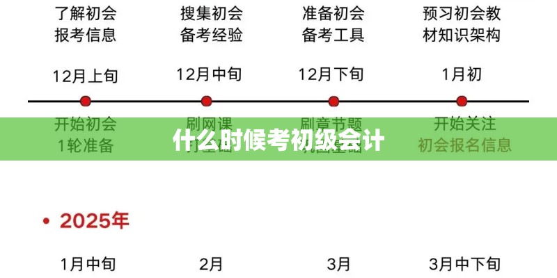 什么时候考初级会计
