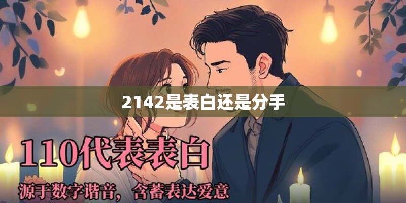 2142是表白还是分手