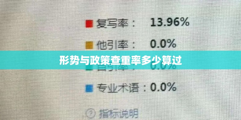 形势与政策查重率多少算过