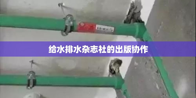 给水排水杂志社的出版协作