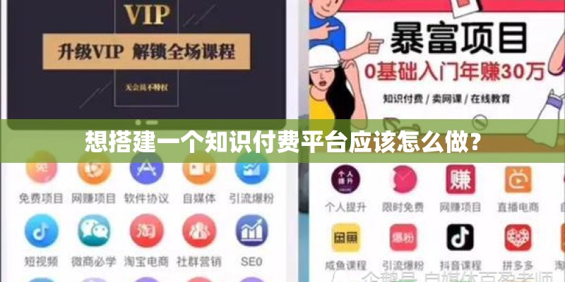想搭建一个知识付费平台应该怎么做？