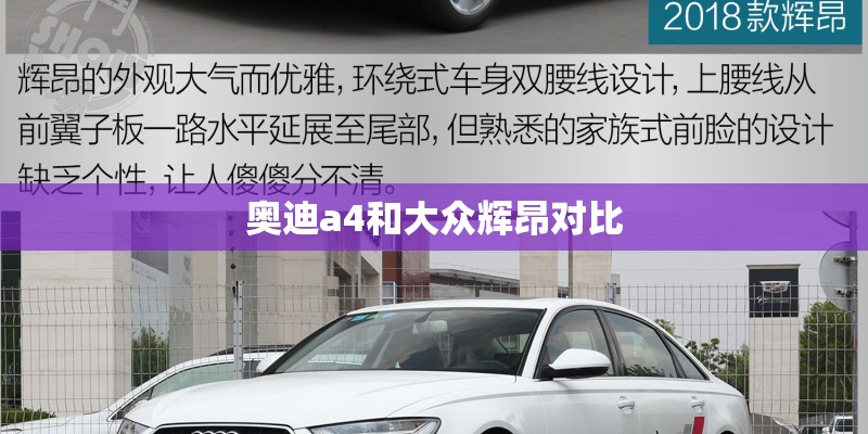 奥迪a4和大众辉昂对比