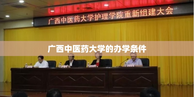 广西中医药大学的办学条件