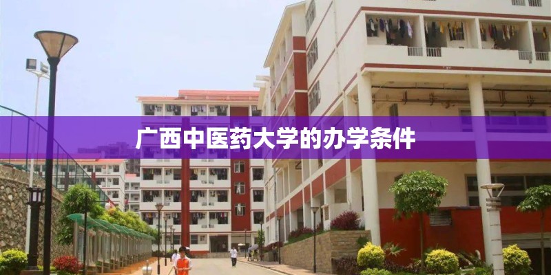 广西中医药大学的办学条件