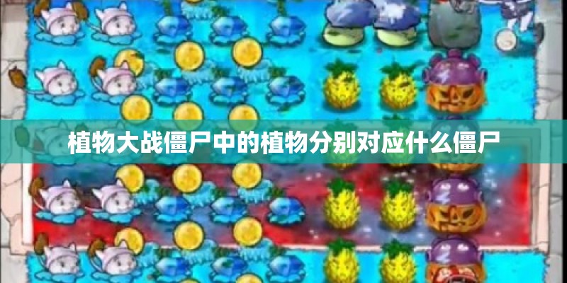 植物大战僵尸中的植物分别对应什么僵尸