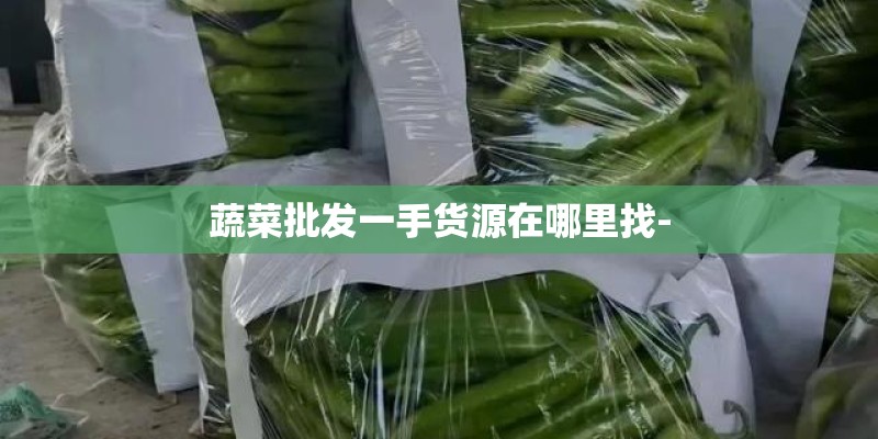 蔬菜批发一手货源在哪里找-