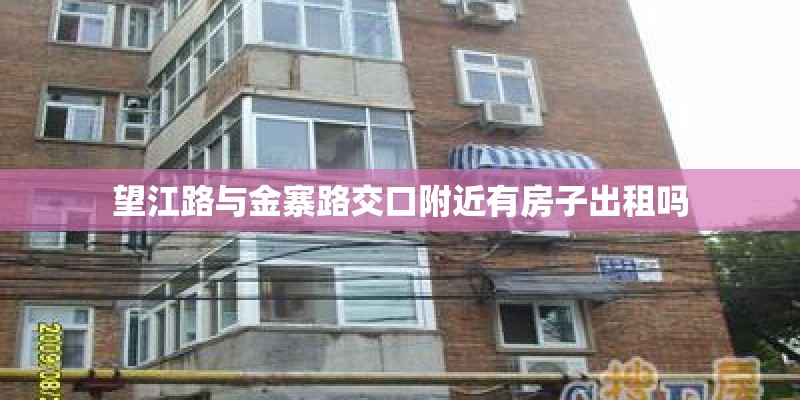 望江路与金寨路交口附近有房子出租吗