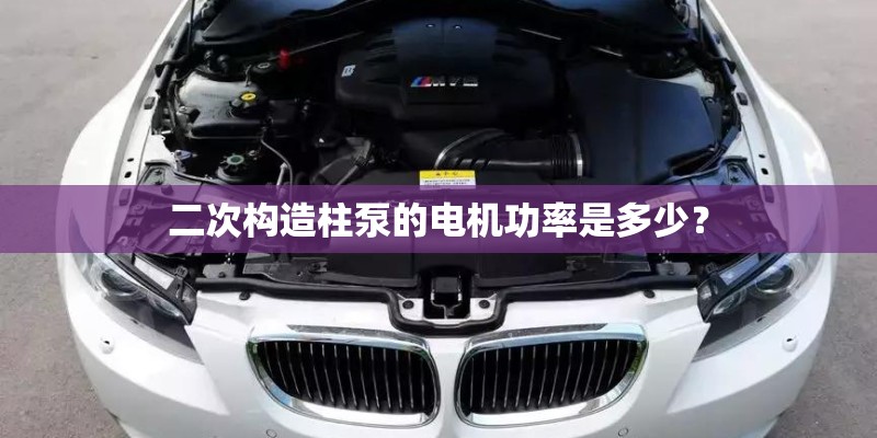 二次构造柱泵的电机功率是多少？