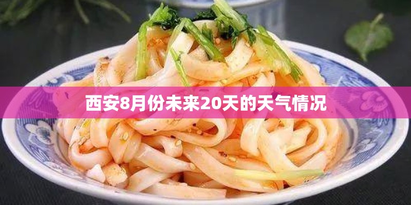 西安8月份未来20天的天气情况