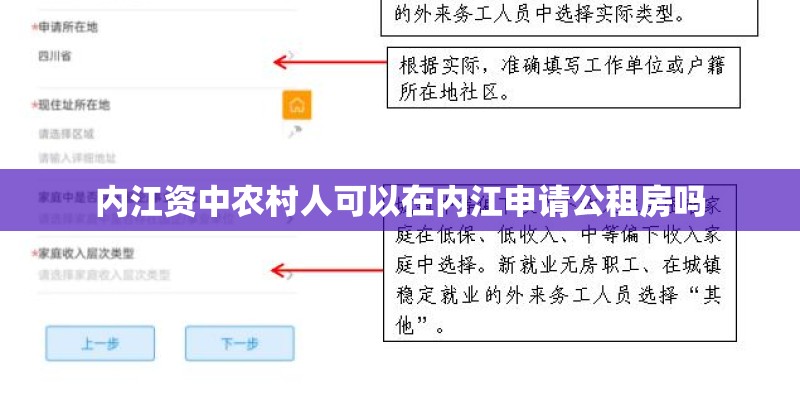 内江资中农村人可以在内江申请公租房吗