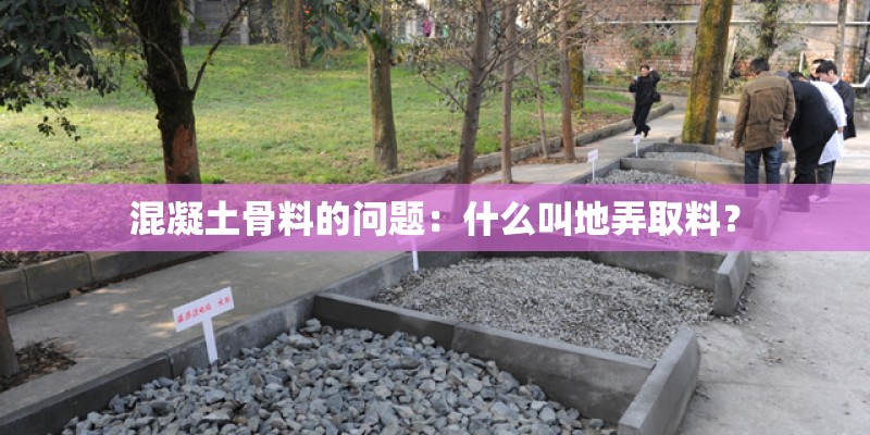 混凝土骨料的问题：什么叫地弄取料？
