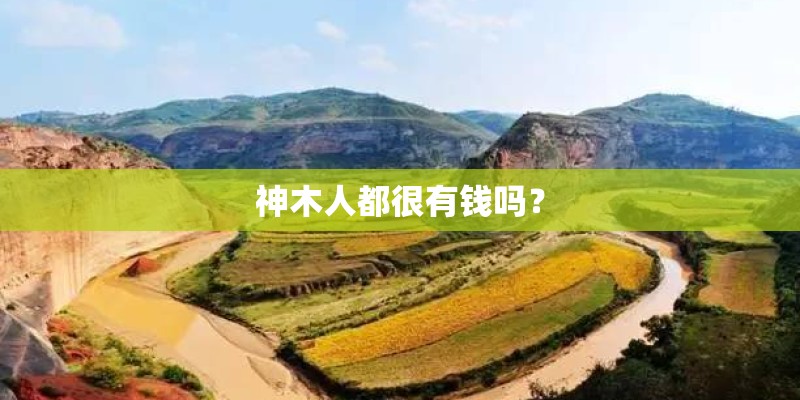 神木人都很有钱吗？