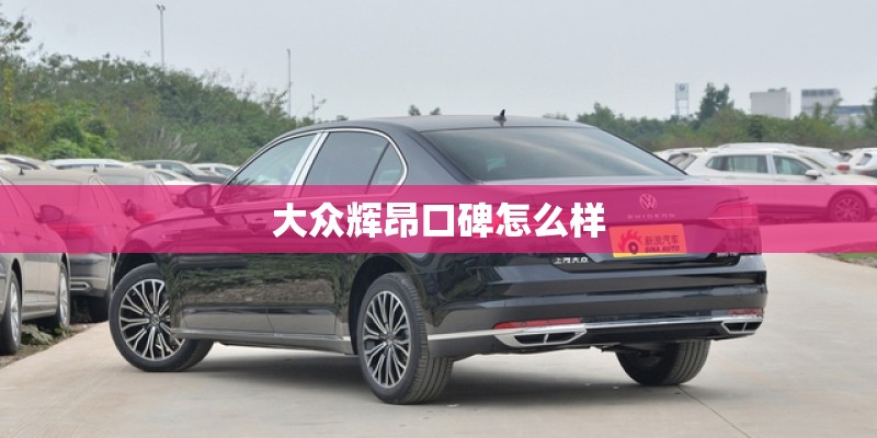 大众辉昂口碑怎么样