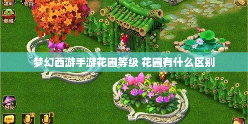 梦幻西游手游花圃等级 花圃有什么区别