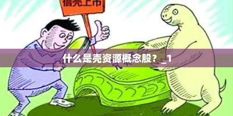 什么是壳资源概念股？_1
