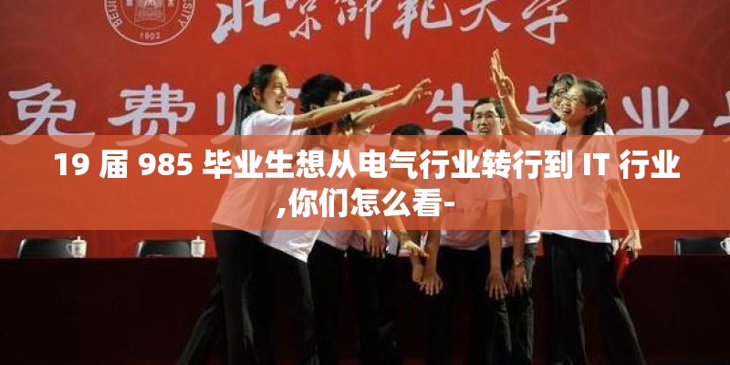 19 届 985 毕业生想从电气行业转行到 IT 行业,你们怎么看-