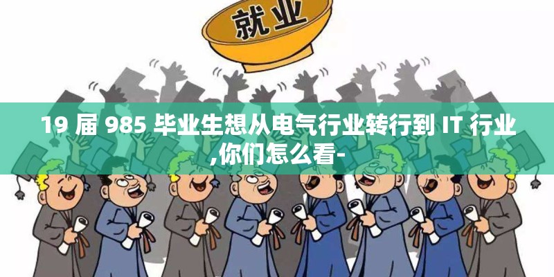 19 届 985 毕业生想从电气行业转行到 IT 行业,你们怎么看-