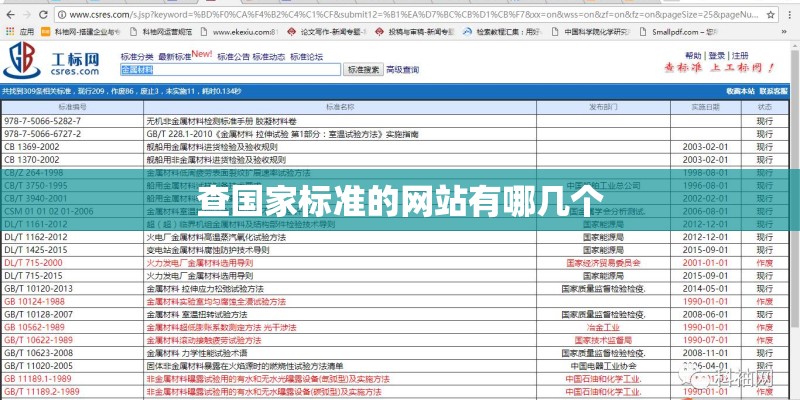 查国家标准的网站有哪几个