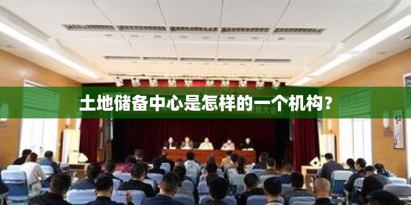 土地储备中心是怎样的一个机构？
